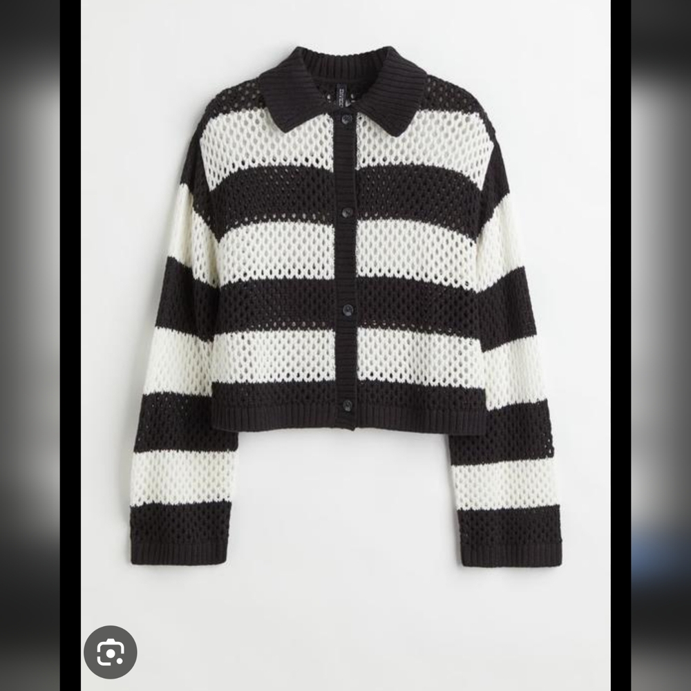 H&M Divided Crochet Cardigan